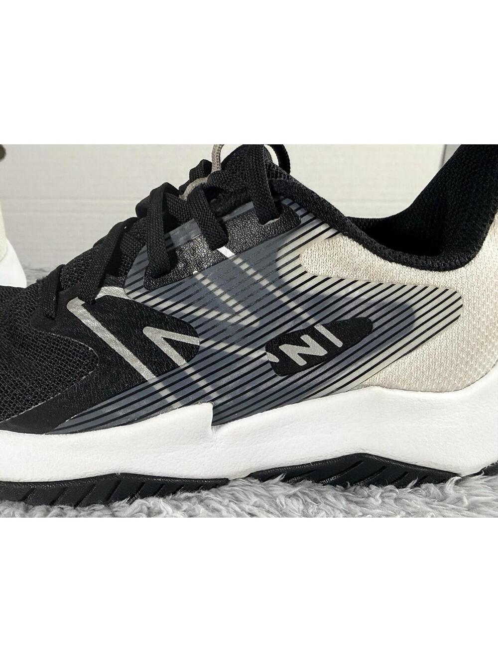 New Balance Boys Rave Run v2 Running Shoes Black Silver White Sneakers Size 2 - Picture 5 of 9